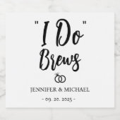 パーソナライズ結婚式レセプション私はブリュウをする ビールラベル (シングルラベル)