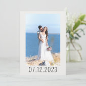 パーソナライズ美しく光沢のある間引き招待状 招待状 (スタンド正面)