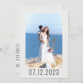 パーソナライズ美しく光沢のある間引き招待状 招待状 (正面/裏面)