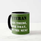 パーソナライズ英国陸軍退役軍人ヴィンテージトラックのマグカップ マグカップ (正面左)