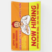 パーソナライズ詳細を我々は商業用の大規模な雇用 横断幕 (縦)