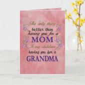 パーソナライズ誕生日または母の日 カード (黄色い花)