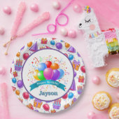 パーソナライズ誕生祝い ペーパープレート (パーティー)