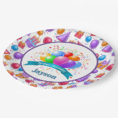 パーソナライズ誕生祝い ペーパープレート (アングル)