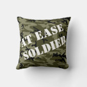 パーソナライズ軍隊退役軍人ヴィンテージ軍車両 クッション (裏面)
