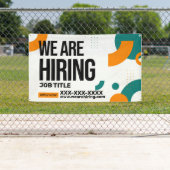 パーソナライズ雇用の肩書き情報連絡を採用 横断幕 (インサイチュ)