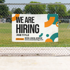 パーソナライズ雇用の肩書き情報連絡を採用 横断幕