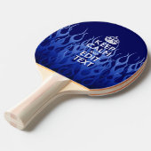 パーソナライズ青炎の平静を保って下さい 卓球ラケット (正面アングル)