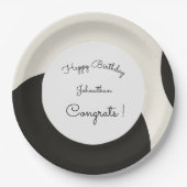 パーソナライズ魅力的 ペーパープレート (正面)