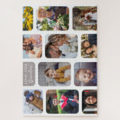 パーソナライズ11写真モダンシックな愛おばあちゃん ジグソーパズル (縦)