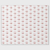 パーソナライズ40周年記念の修道女、ピンクと ラッピングペーパー (フラット)