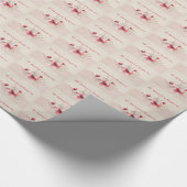 パーソナライズ40周年記念の修道女、ピンクと ラッピングペーパー (コーナー)