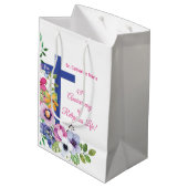 パーソナライズ45周年修道院宗教生活 ミディアムペーパーバッグ (裏面アングル)