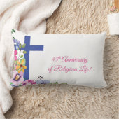 パーソナライズ45周年修道院宗教生活 ランバークッション (ブランケット)