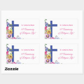 パーソナライズ45周年修道院宗教生活 長方形シール (シート)