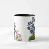 パーソナライズ7月誕生花と石 マグカップ (中央)