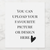 パーソナライズ8.9 cm x 10.2 cm ワインラベル (シングルラベル)