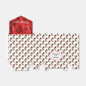 パーソナライズ:ありがとう – 赤いバラのパターン フェイバーボックス (折り畳みなし)