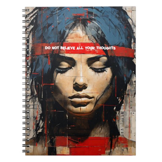 パーソナライズ：すべての信じ考えをメモしない ノートブック (正面)