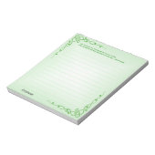 パーソナライズ：アイリッシュ賛美ズ(#2)ケルトの組み合わせ ノートパッド (回転)