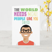 パーソナライズ アバター カード (黄色い花)