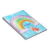 パーソナライズ アーチ レインボー スパイラル フォト ノートブック (右側)