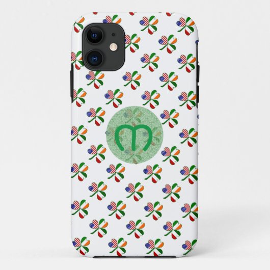 パーソナライズ イタリアン シャムロック ケリー グリーン   Case-Mate iPhoneケース (裏面)