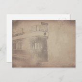 パーソナライズ |オールドトラム |路面電車 |ヴィンテージ紙 ポストカード (正面/裏面)