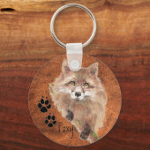 パーソナライズ、カスタムFoxyキーチェーン キーホルダー (正面)