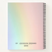 パーソナライズ カラーノートブック ノートブック (裏面)