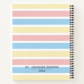 パーソナライズ カラー ブロック ノート (裏面)