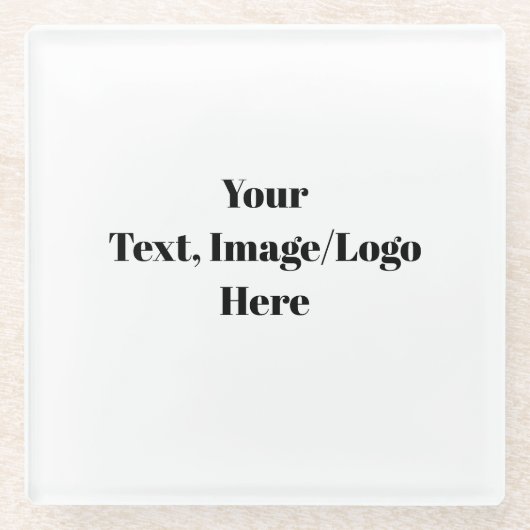 パーソナライズ ガラスコースター (正面)