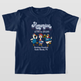 パーソナライズ キッズTシャツ アメリカ独立250周年 1776-2026 Tシャツ