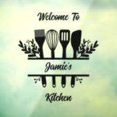 パーソナライズ キッチン スプリット フレーム ウィンドウサイン (シート3)