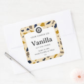 パーソナライズ キャンドル ラベル - カスタマイズ可能 ステッカー (封筒)