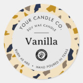 パーソナライズ キャンドル ラベル - カスタマイズ可能 ステッカー (正面)