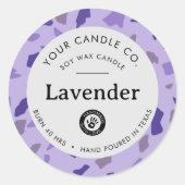 パーソナライズ キャンドル ラベル - カスタマイズ可能 ステッカー (正面)