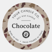 パーソナライズ キャンドル ラベル - カスタマイズ可能 ステッカー (正面)