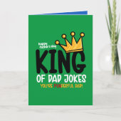 パーソナライズ キング オブ ダッドジョークス カード (正面)