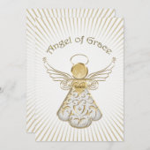 パーソナライズ:クリスマスエンジェル・オブ・グレース光線 シーズンカード (正面/裏面)