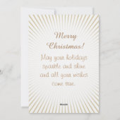 パーソナライズ:クリスマスエンジェル・オブ・グレース光線 シーズンカード (裏面)