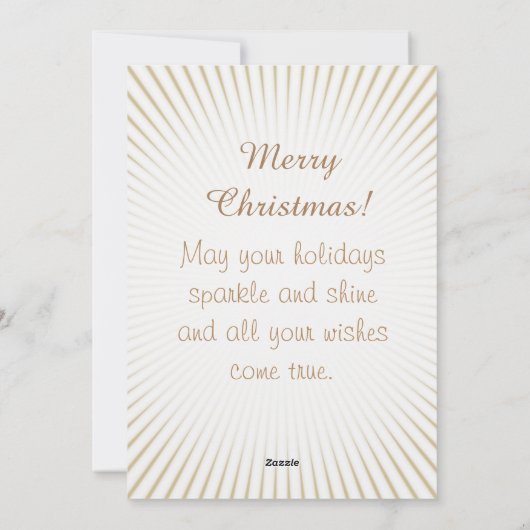 パーソナライズ:クリスマスエンジェル・オブ・グレース光線 シーズンカード (裏面)