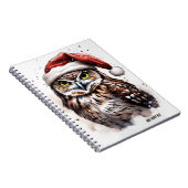 パーソナライズ：クリスマスフクロウ | ノートブック (右側)