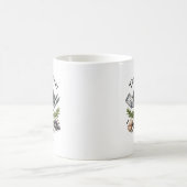 パーソナライズ グリルファーザー モノグラム コーヒーマグカップ (中央)