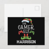 パーソナライズ ゲーマーエルフ クリスマス ビデオ ゲーム (正面/裏面)