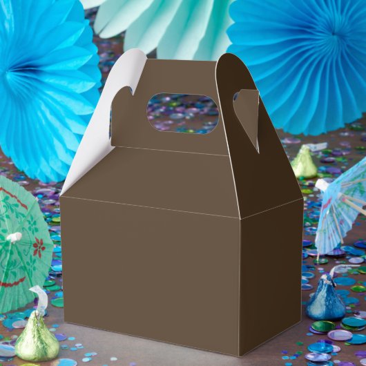 パーソナライズ コーヒーブラウン ガベル ファボリ ボックス – 4x2.5x5 (パーティー)