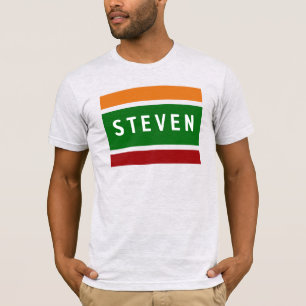 パーソナライズ ゴルフ ネーム レトロ ガソリン スタンド ラベル Tシャツ