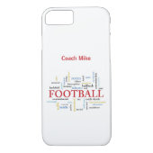 パーソナライズ、サッカーコーチは言葉であなたに感謝 Case-Mate iPhoneケース (裏面)