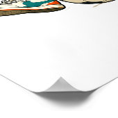 パーソナライズ サッカー ポスター | レトロ キッズ オオハシ アート (角)