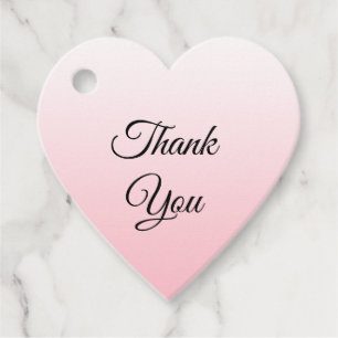 パーソナライズ サンクス フェードピンク ギフト フェイバータグ